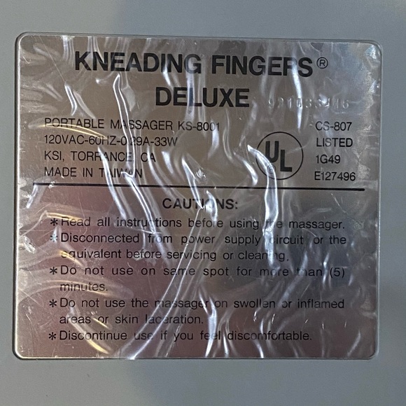 Sharper Image 'Kneading Fingers' Shiatsu Massager - Picture 5 of 15